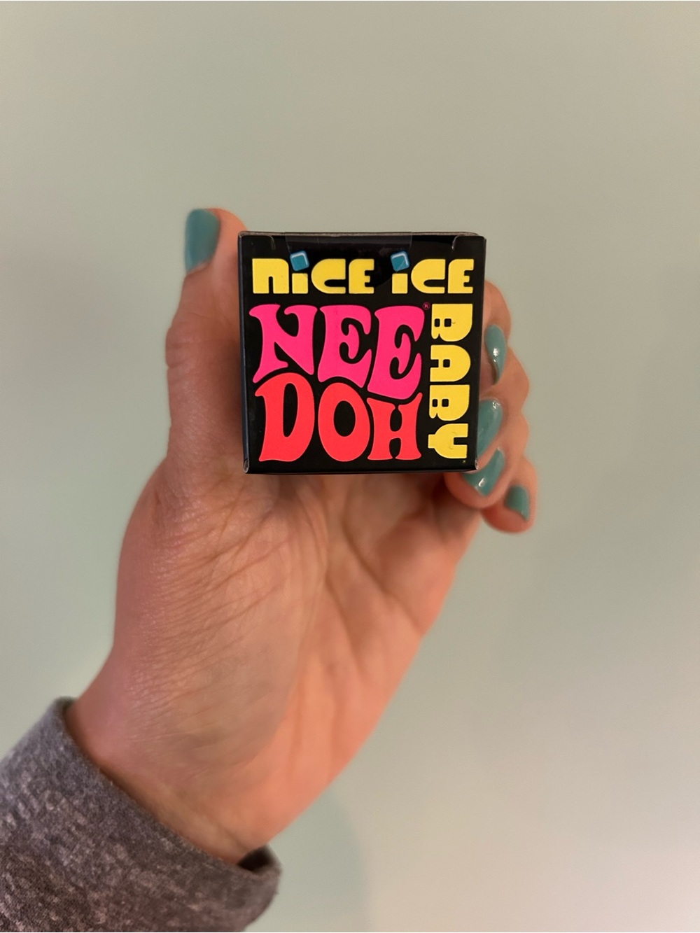 Needoh Nice Ice Baby Solid Squish Toy - Blue - Picture 5 of 5